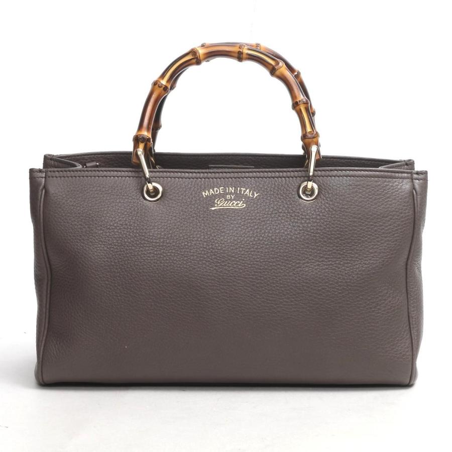 高品質お手頃価格 グッチ バンブー ショッパー 2wayトートトートバッグ ブラウン レザー X バンブー ランクa ブランドオフ 店 クリアランス特価 Panamaprobeis Com