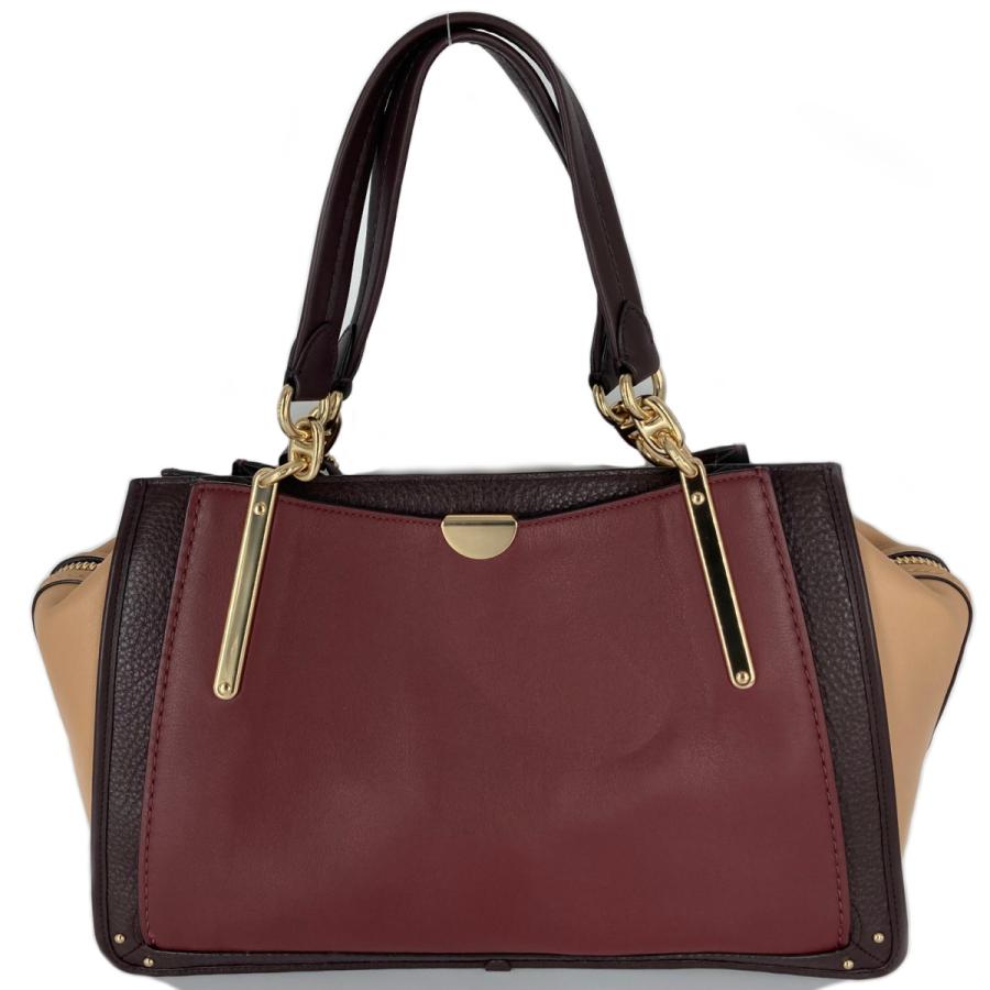 COACH コーチ 2way ハンドバッグ ドリーマー36 レッド系 レザー 中古 
