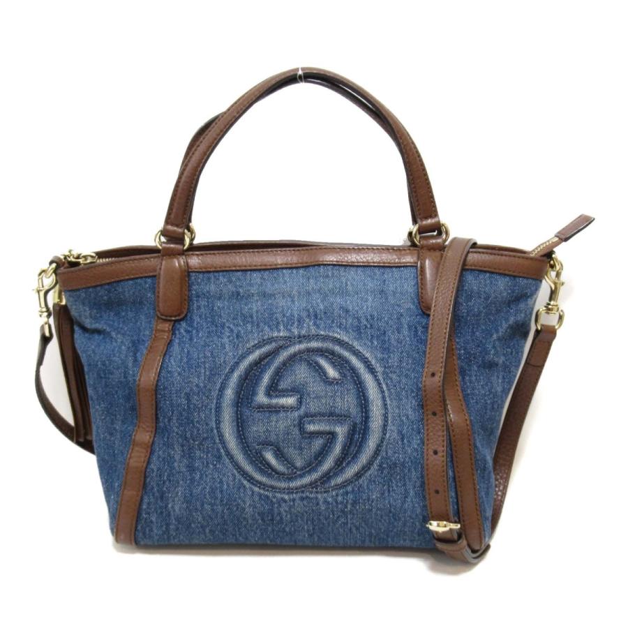 GUCCI グッチ ショルダーバッグ ソーホー2wayショルダーバッグ ブルー  