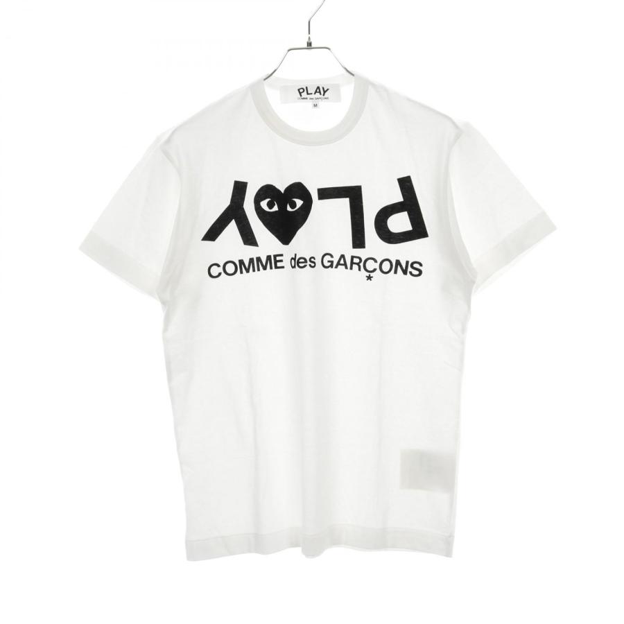 プレイコムデギャルソン PLAY COMME des GARCONS カットソー 衣料品 トップス コットン メンズ ホワイト系 / ブラック系 AZ-T068 【中古】 プレイコムデギャルソン ブランドオフ PLAY COMME des GARCONS