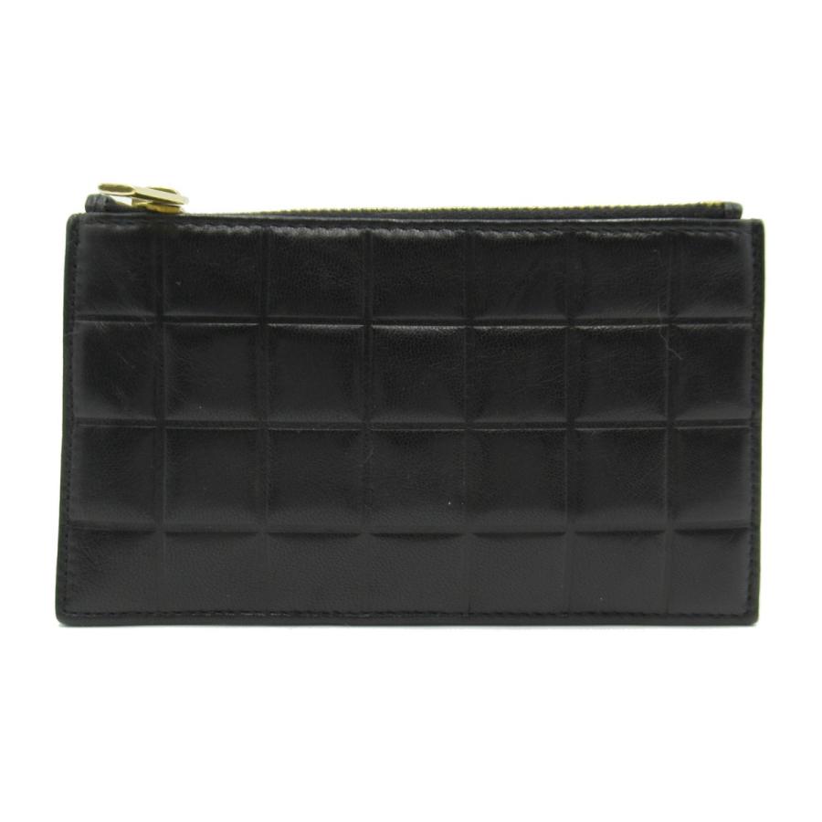 CHANEL シャネル コインケース チョコバー キーリング付き ブラック系  