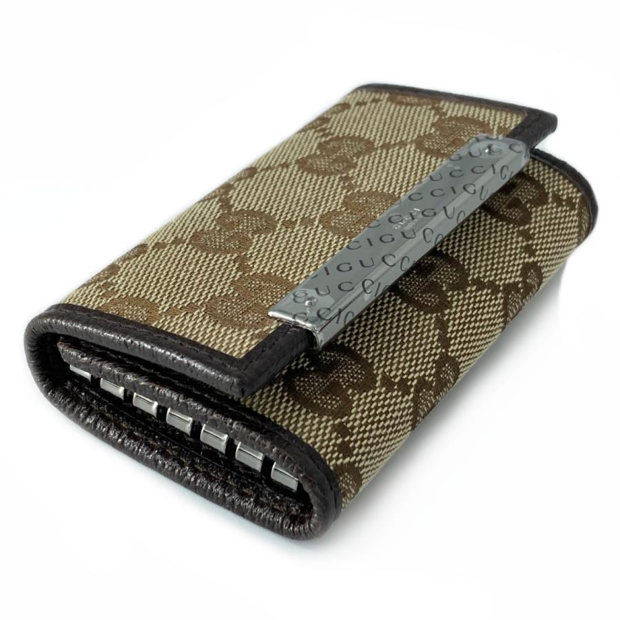 GUCCI グッチ キーケース 6連キーケース ブラウン系 GG GUCCI グッチ キーケース 6連キーケース ブラウン系 GG