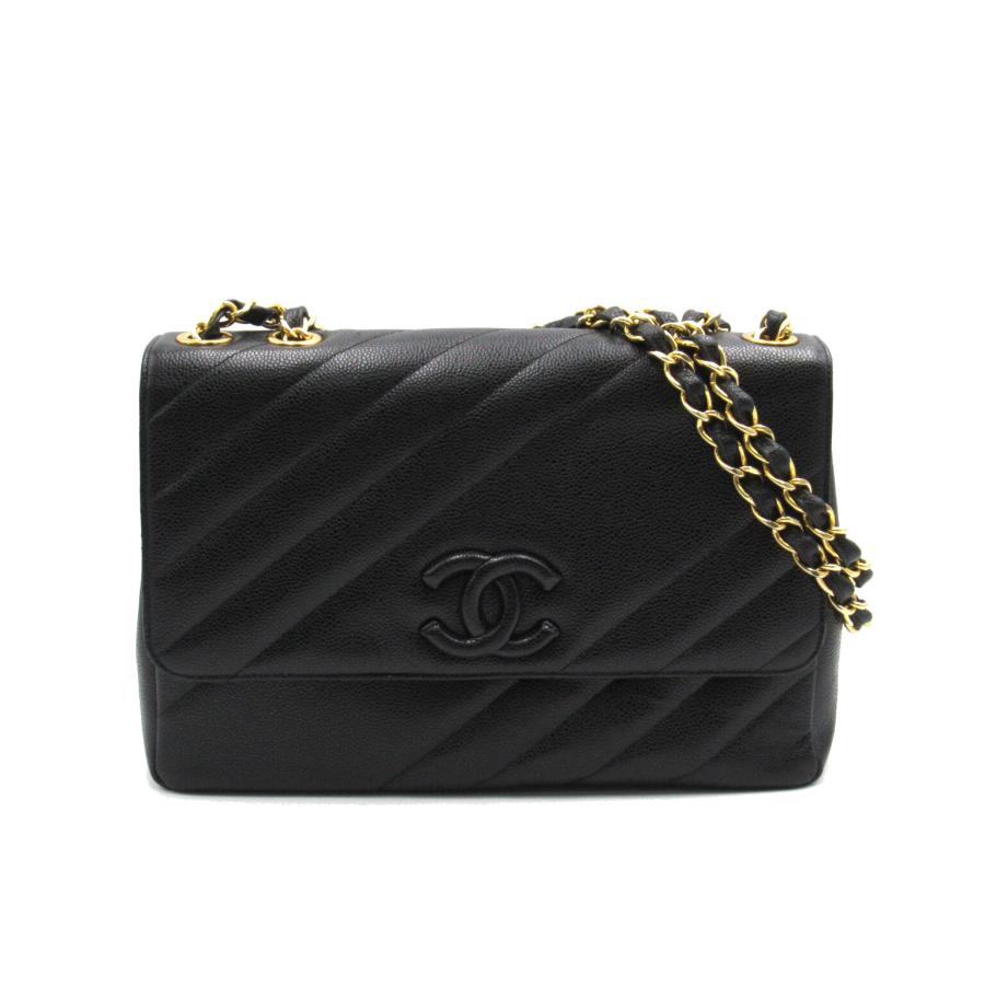 CHANEL シャネル ショルダーバッグ バイアスステッチ チェーン