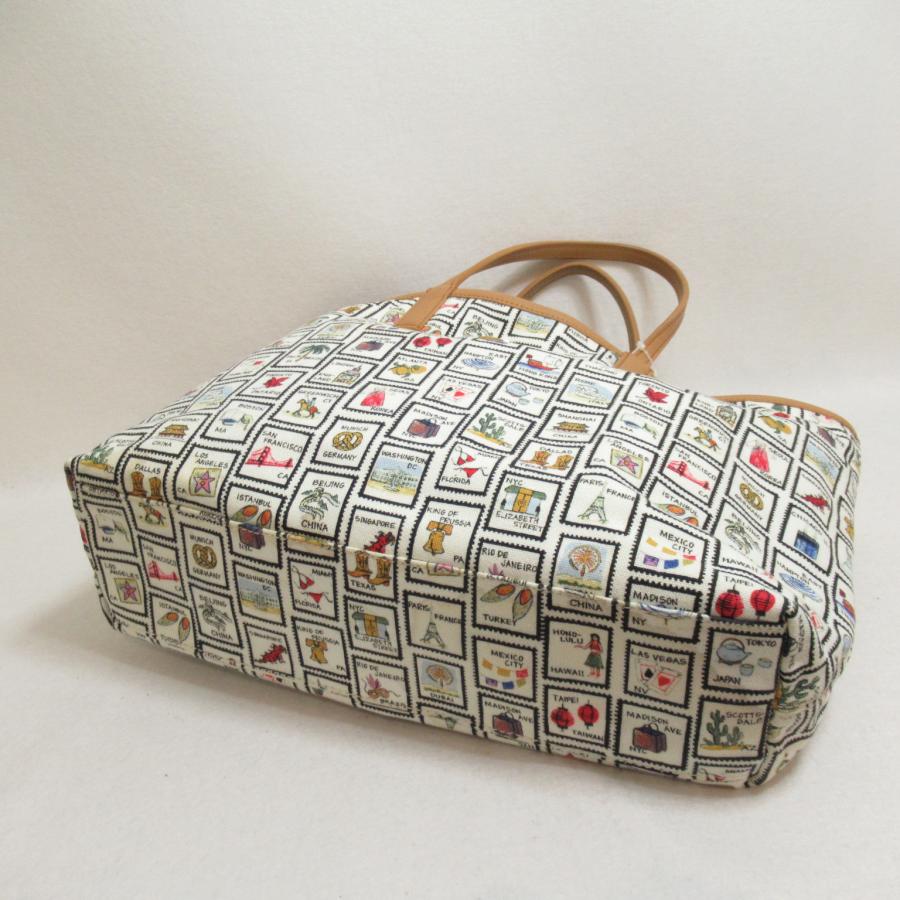 TORY BURCH Tory Burch トリーバーチ トートバッグ 切手柄トート TORY BURCH Tory Burch トリーバーチ トートバッグ 切手柄トート