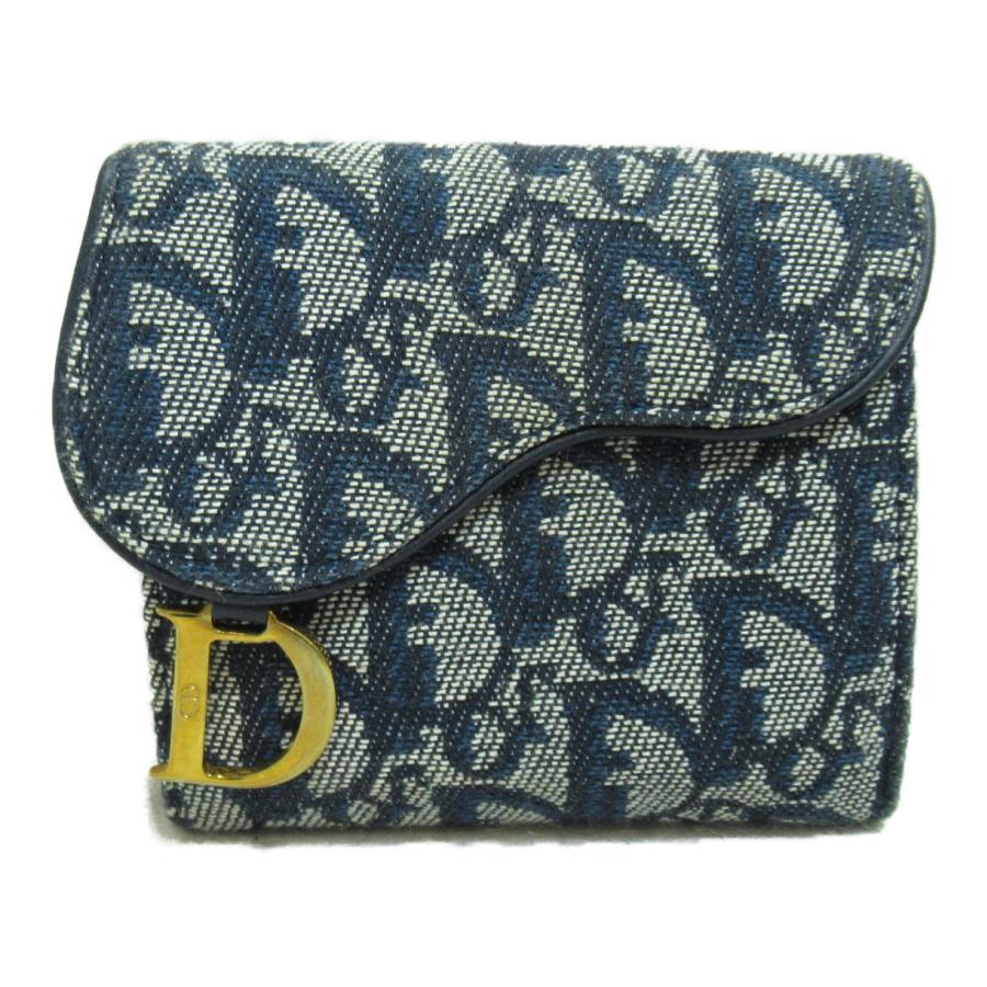 ディオール オブリーク 二つ折り財布 ブランドオフ Dior キャンバス 二 