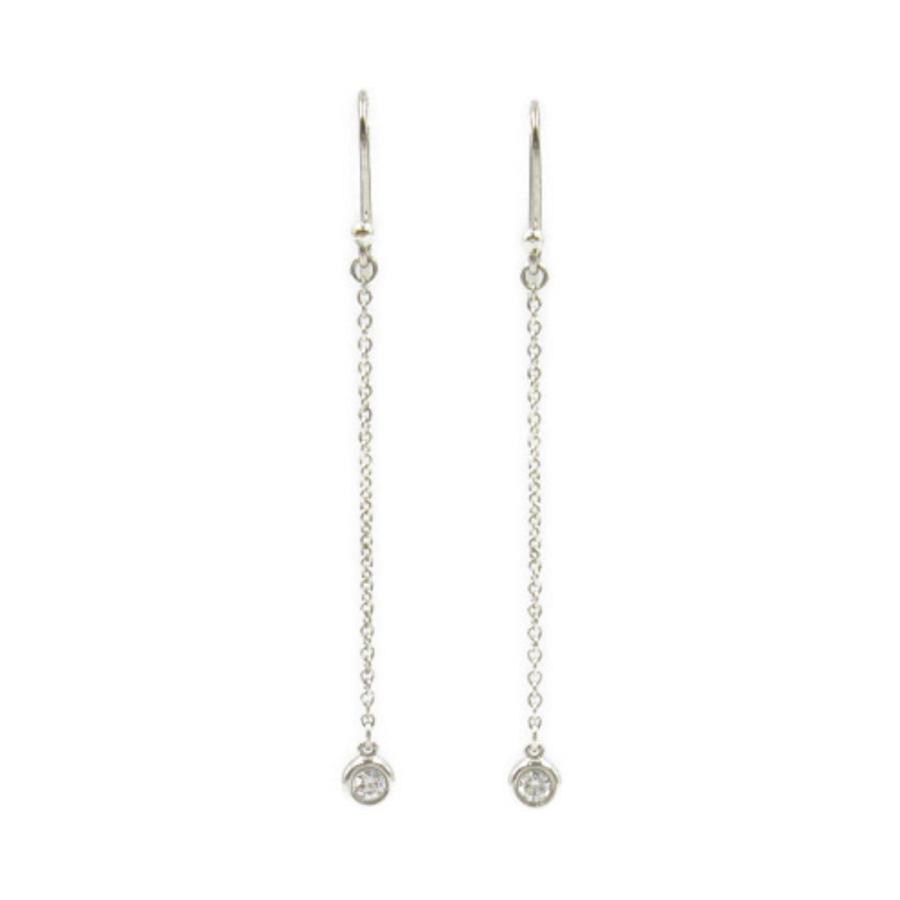 TIFFANY&Co. ティファニー バイザヤードドロップ ダイヤ ピアス 