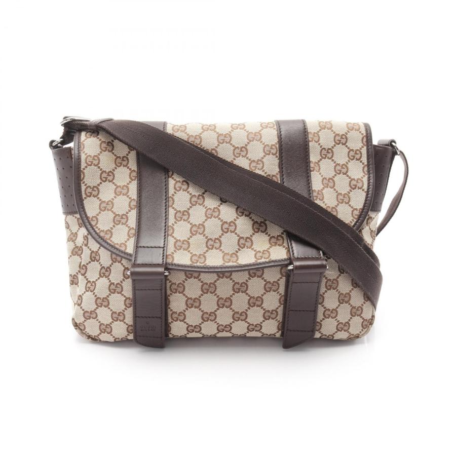 GUCCI グッチ GGキャンバス メッセンジャーバッグ ブランドオフ 