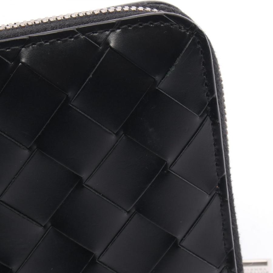 【極美品】ボッテガ　イントレチャート　長財布　ブラック　黒　カーフレザー BOTTEGA VENETA（ボッテガ・ヴェネタ） 長財布 カーフレザー イントレ