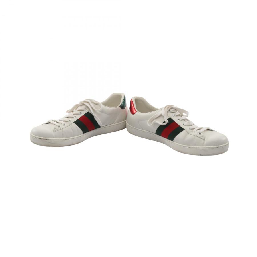GUCCI グッチ エンブロイダリー エース スニーカー シェリーライン レザー GUCCI（グッチ） 爆買 エンブロイダリー シェリーライン ブランドオフ