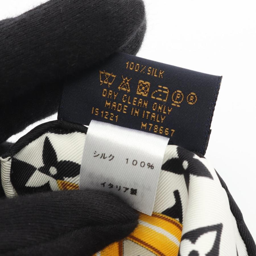 【極美品】LOUIS VUITTON モノグラム　スカーフ　シルク100% LOUIS VUITTON スカーフ シルク100% バンドー ヴォワイヤージュ