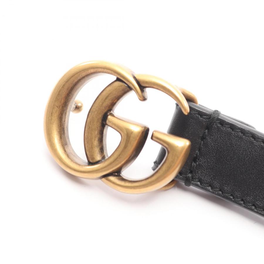 GUCCI（グッチ） ダブルG バックル ブランドオフ レザー ベルト 中古