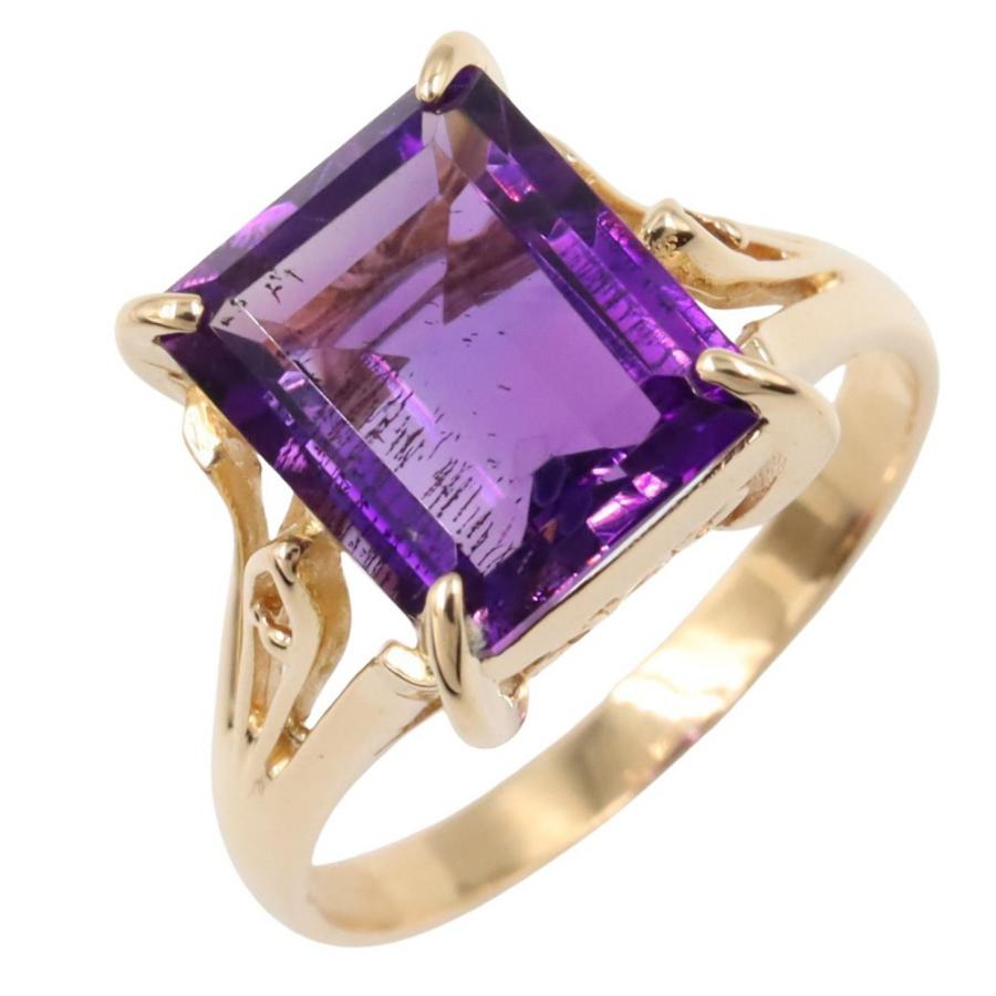 ジュエリー アメジスト リング ブランドオフ JEWELRY K18（イエロー