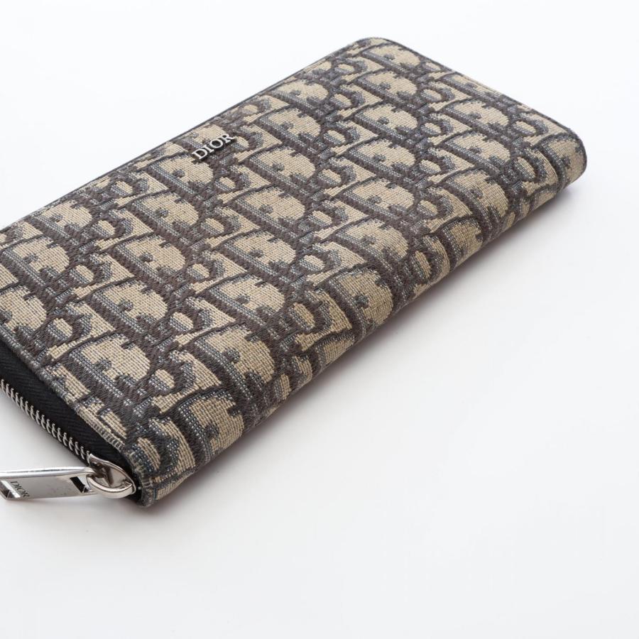 Dior 財布　中古品 ディオール オブリーク ブランドオフ Dior キャンバス ラウンド長財布