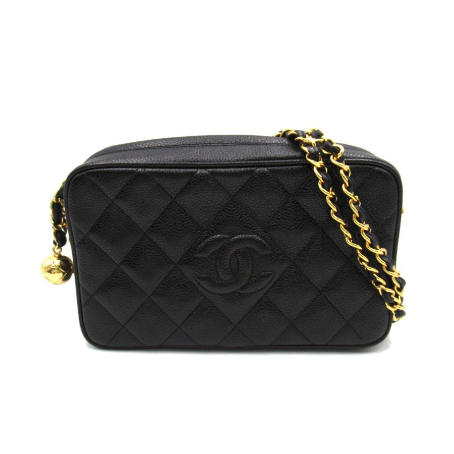 CHANEL シャネル ショルダーバッグ チェーンショルダー ブラック CHANEL シャネル ショルダーバッグ チェーンショルダー ブラック