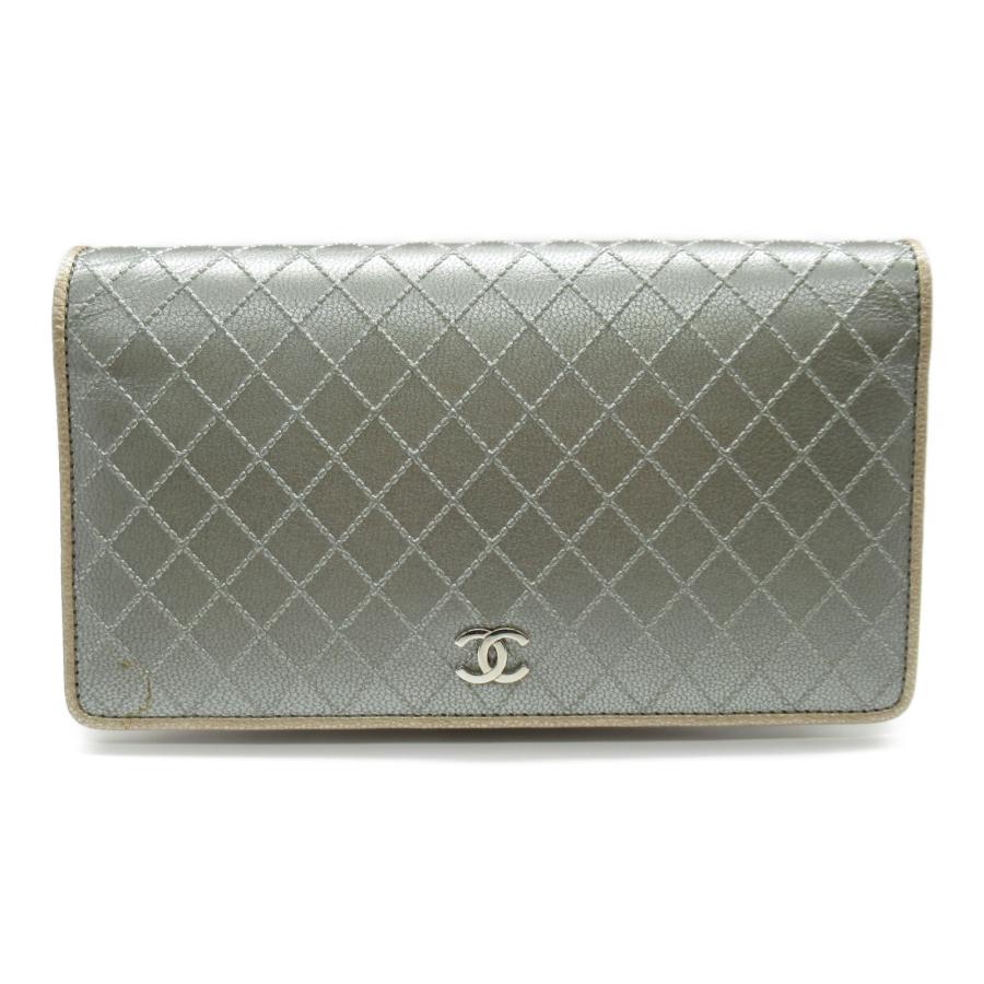 CHANEL シャネル 二つ折り長財布 ココマーク ビコローレ ZIP長財布 