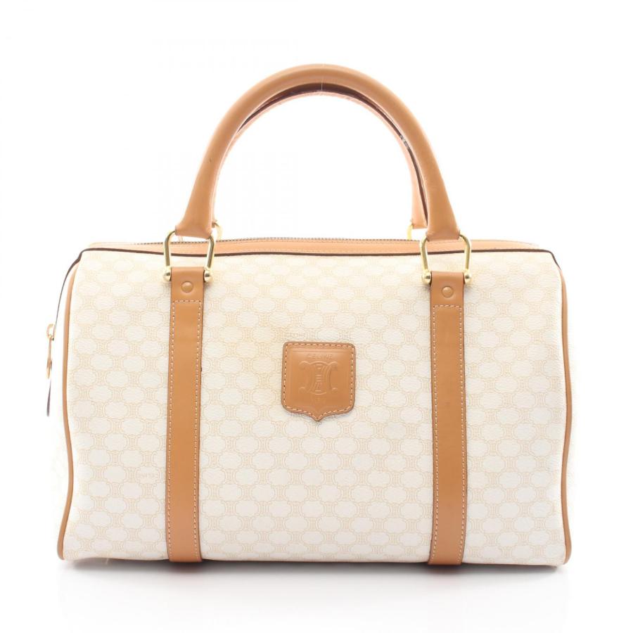 【美品】CELINE セリーヌ ハンドバッグ マカダム柄 キャンバス レザー CELINE（セリーヌ） マカダム ブランドオフ その他 ハンドバッグ