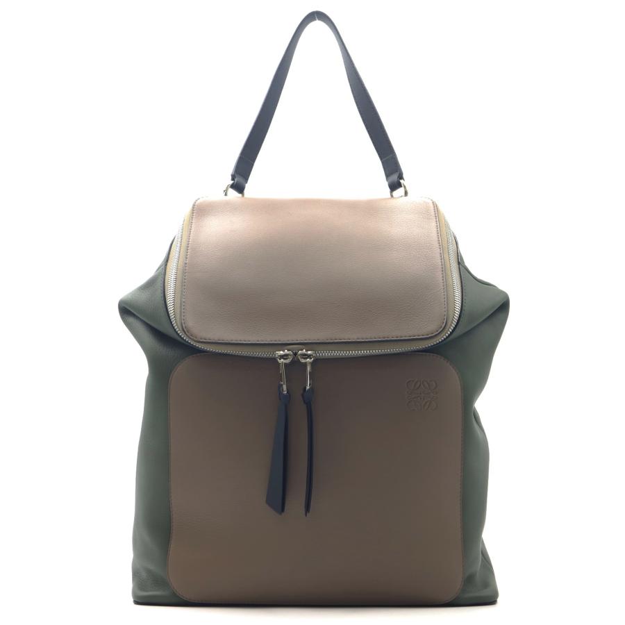 Loewe ロエベ リュックサック ベージュ系 バックパック メンズファッション ゴヤバックパック カーフ 牛革 ベージュ
