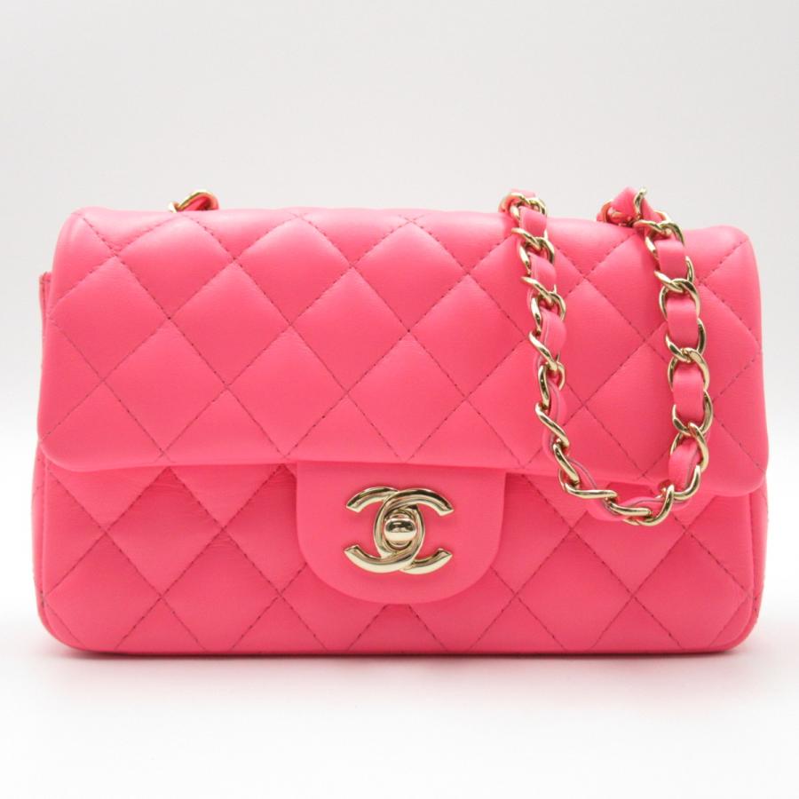 Chanel シャネル ショルダーバッグ ミニマトラッセ チェーンショルダー ピンク系 ラムスキン 羊革 中古 ブランドオフ Yahoo 店 通販 Yahoo ショッピング