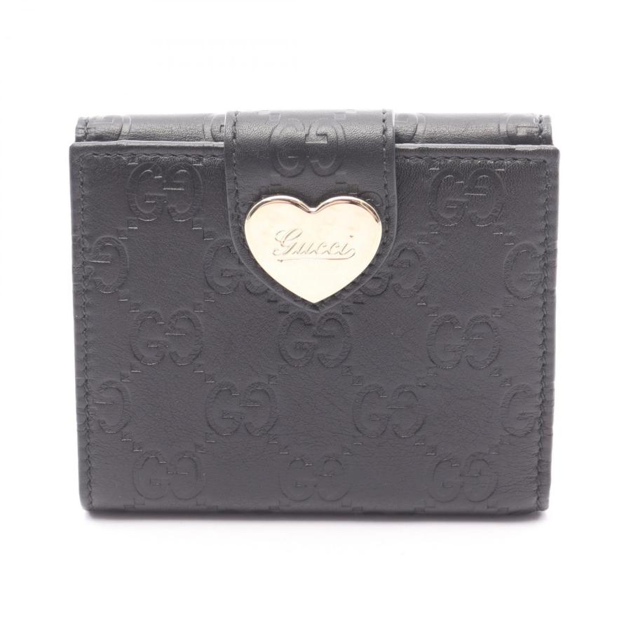 GUCCI グッチ ラブリーハート グッチシマ ブランドオフ レザー 二  