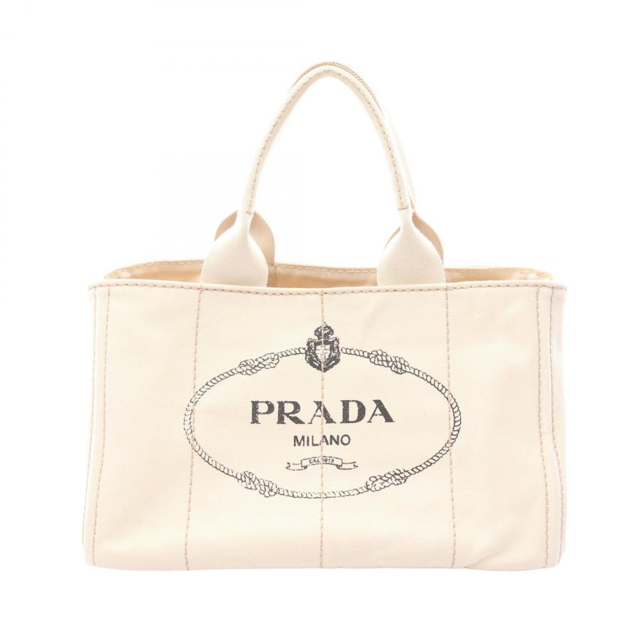 PRADA（プラダ） カナパ ブランドオフ キャンバス トートバッグ