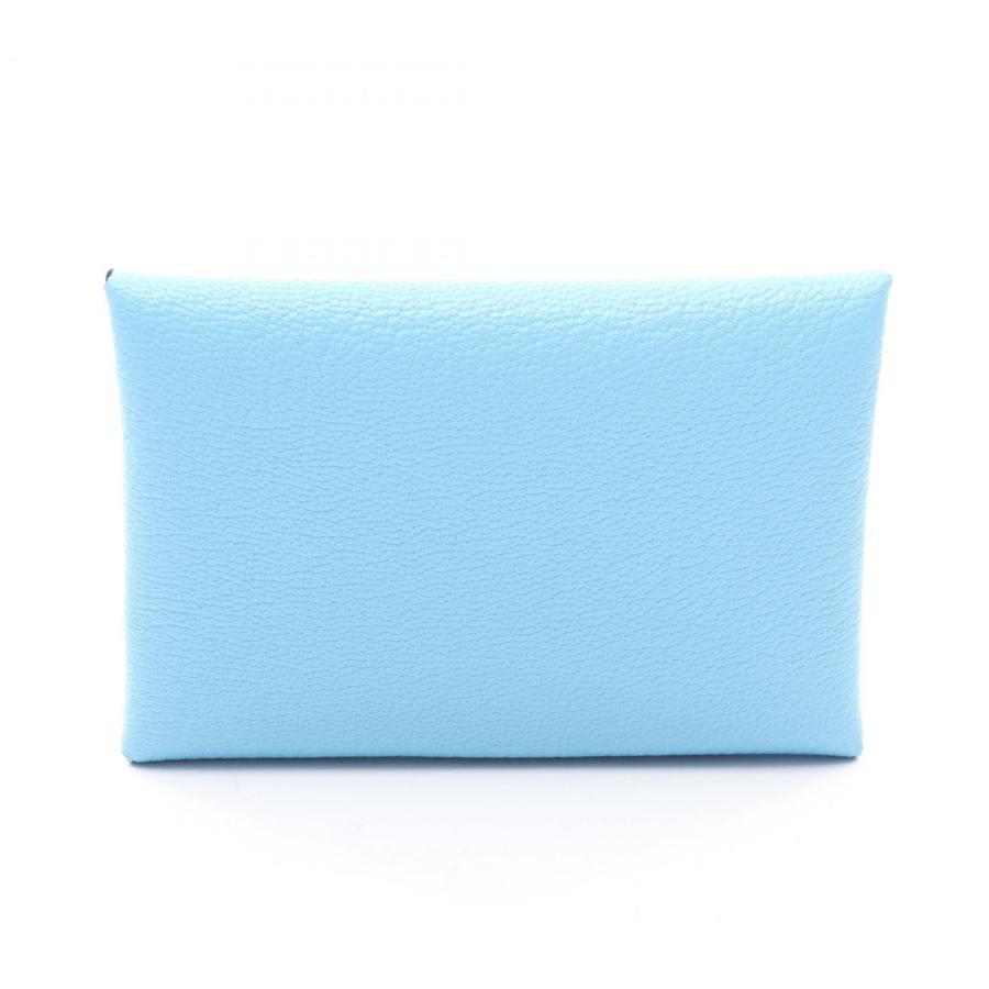 正規品　美品　エルメス　HERMES　ケース　水色 HERMES（エルメス） カルヴィデュオ セレステ ブランドオフ レザー
