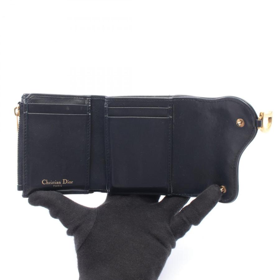美品 Dior ディオール 三つ折り財布 サドル ジャガード オブリーク ディオール SADDLE サドル オブリーク ブランドオフ Dior キャンバス