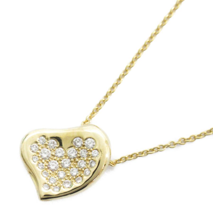 ティファニー フルハートダイヤネックレス ゴールド系 K18(750  