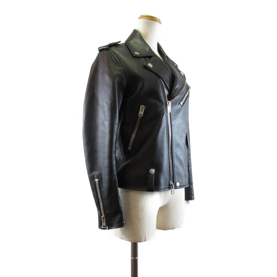 COACH コーチ ライダースジャケット ブラック系 レザー 中古 COACH コーチ ライダースジャケット ブラック系 レザー 中古