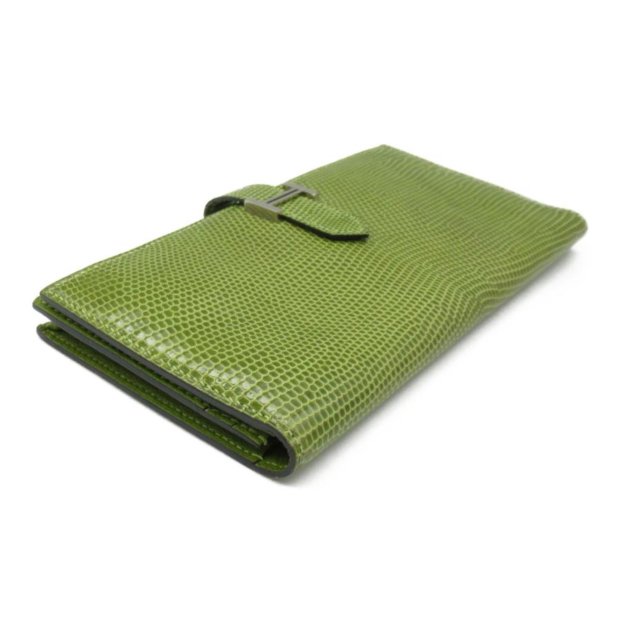 HERMES エルメス 二つ折り長財布 ベアンスフレ グリーン系 HERMES エルメス 二つ折り長財布 ベアンスフレ グリーン系
