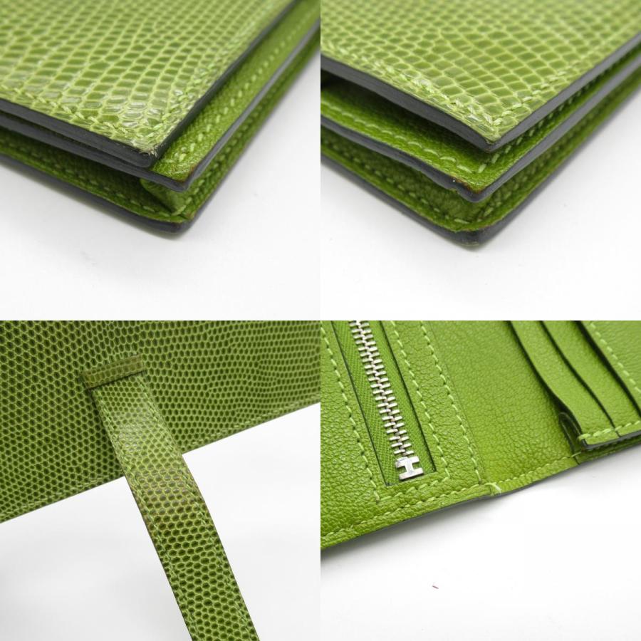 HERMES エルメス 二つ折り長財布 ベアンスフレ グリーン系 HERMES エルメス 二つ折り長財布 ベアンスフレ グリーン系