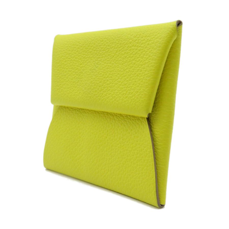 HERMES エルメス コインケース バスティア ジョーヌシトロン イエロー 