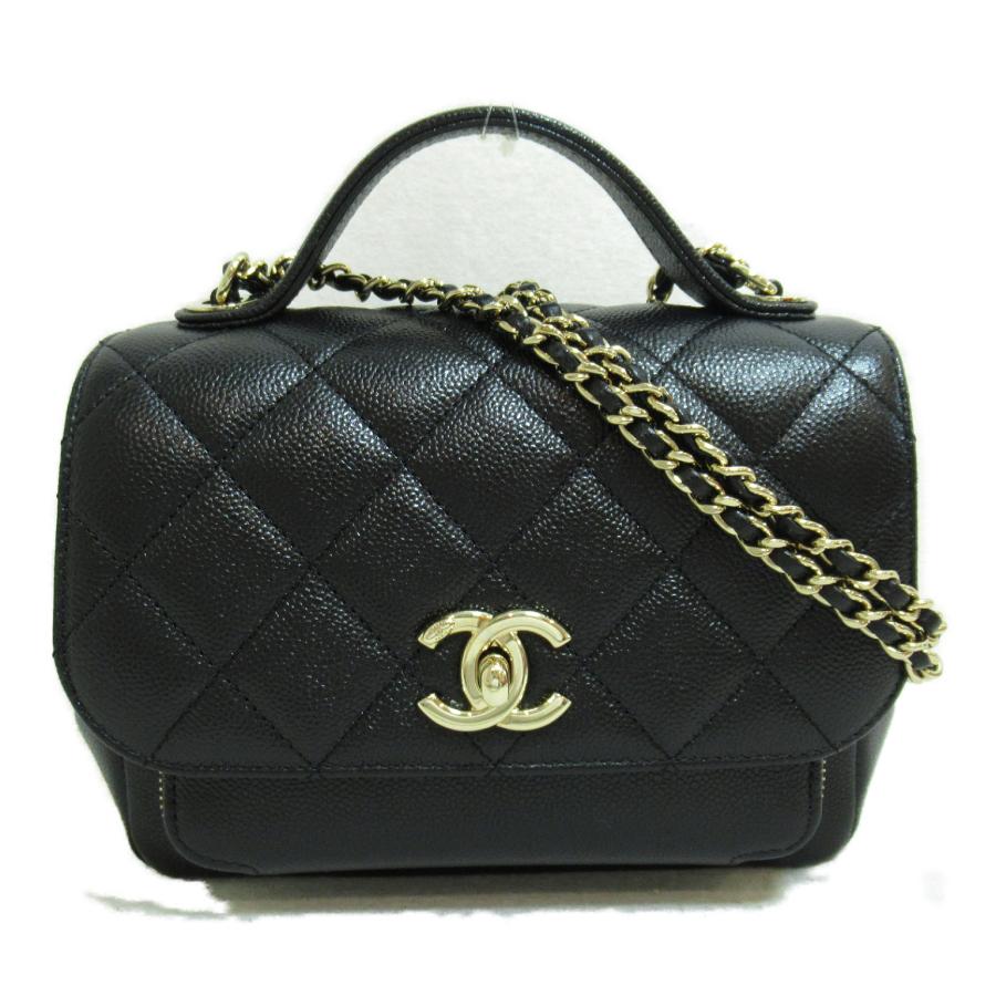 CHANEL シャネル ショルダーバッグ ビジネスアフィニティS ブラック系  