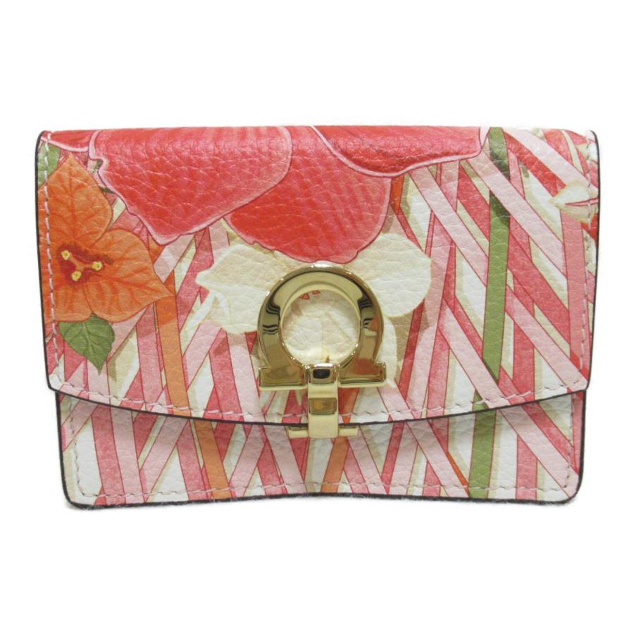 Salvatore Ferragamo サルヴァトーレフェラガモ カードケース ピンク系  