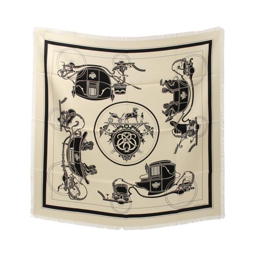 HERMES（エルメス） カレH80 Ex-Libris フリンジ ブランドオフ シルク