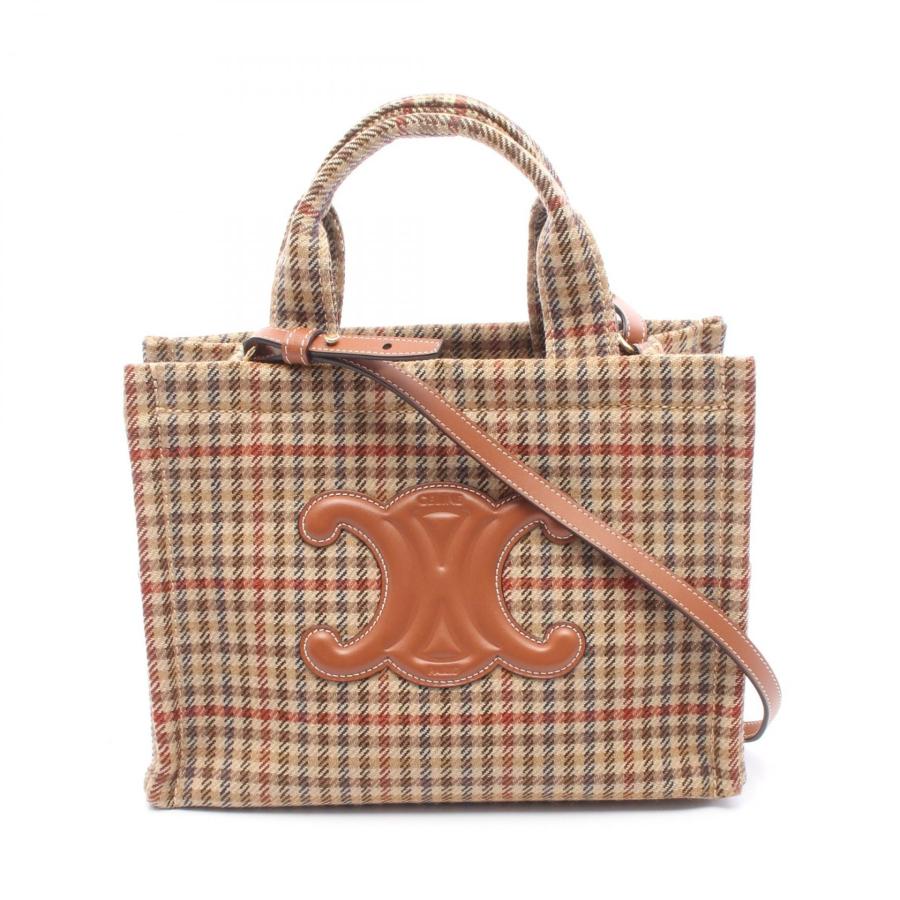 【本物 Sランク】 セリーヌ スモールカバタイス トリオンフ2wayトートバッグ CELINE（セリーヌ） SMALL CABAS スモール カバ タイス トリオンフ