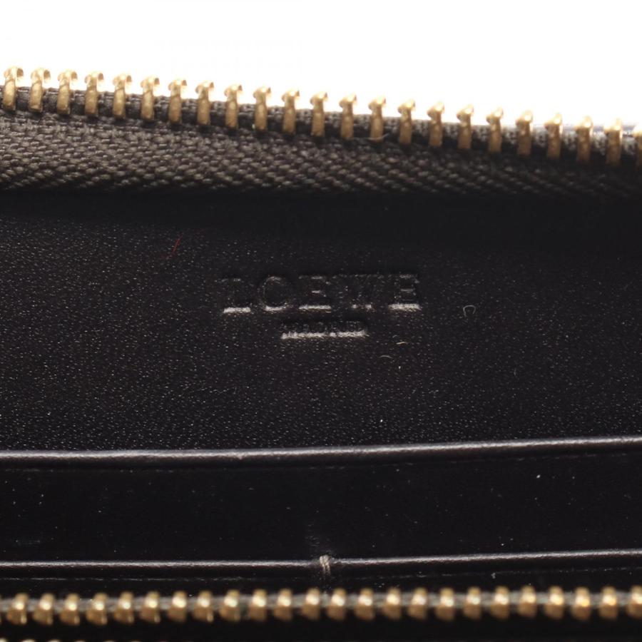 LOEWE（ロエベ） アナグラム ブランドオフ レザー ラウンド長財布