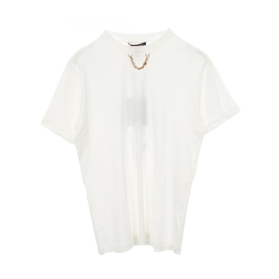 ルイヴィトン 20SS ICONS 反転ロゴ チェーン 半袖Tシャツ 白 LOUIS VUITTON 反転ロゴTシャツ☆チェーン付き S - メルカリ