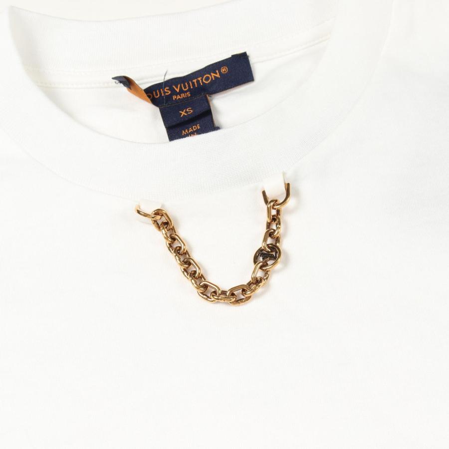 Louis Vuitton ルイヴィトン チェーン装飾 Tシャツ Sサイズ LOUIS VUITTON（ルイ・ヴィトン） チェーンディテール ブランドオフ