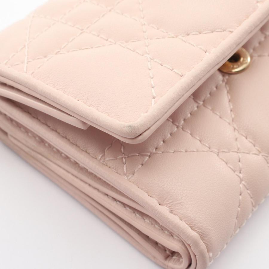 ディオール LADY DIOR ロータスウォレット カナージュ コンパクト