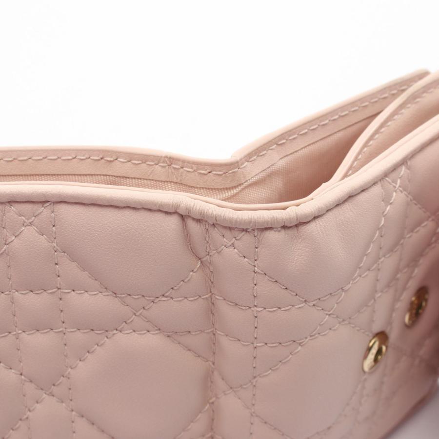 ディオール LADY DIOR ロータスウォレット カナージュ コンパクト