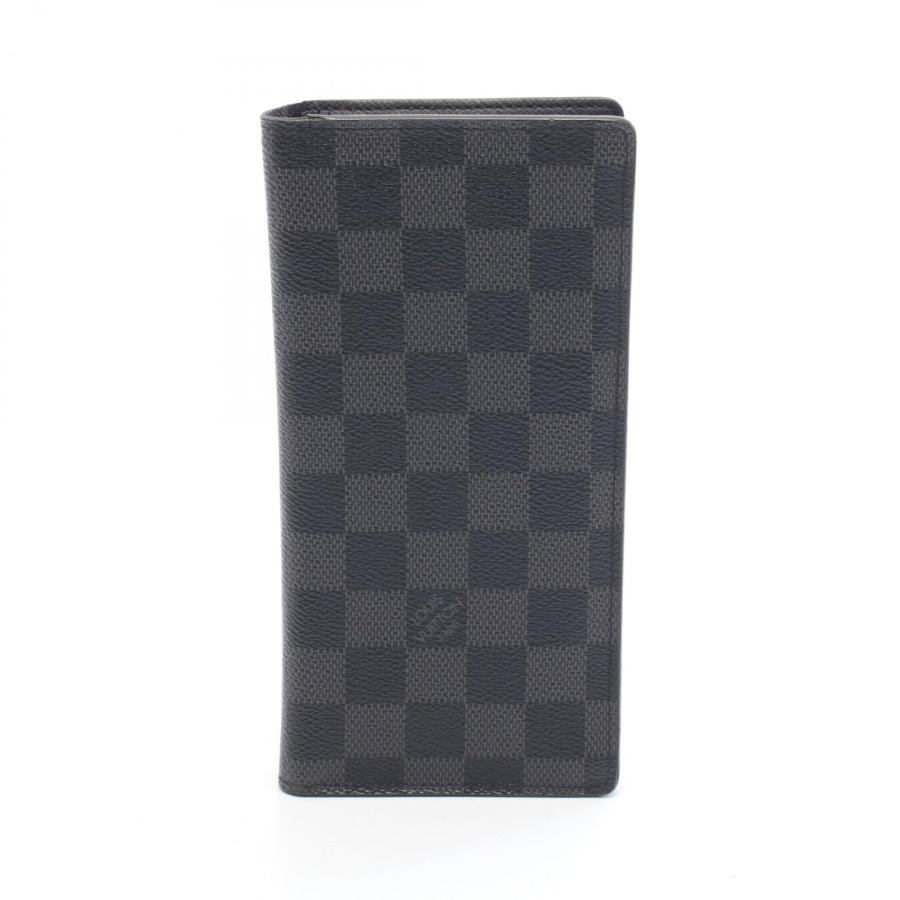 ルイヴィトン ポルトフォイユブラザ ダミエグラフィット 二つ折り長財布 メンズ LOUIS VUITTON（ルイ・ヴィトン） ポルトフォイユ ブラザ ダミエグラ