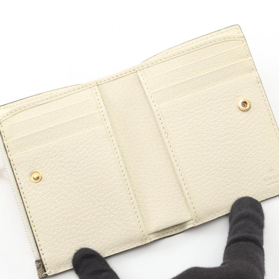 GUCCI（グッチ） GGスプリーム コンパクトウォレット アニマルプリント
