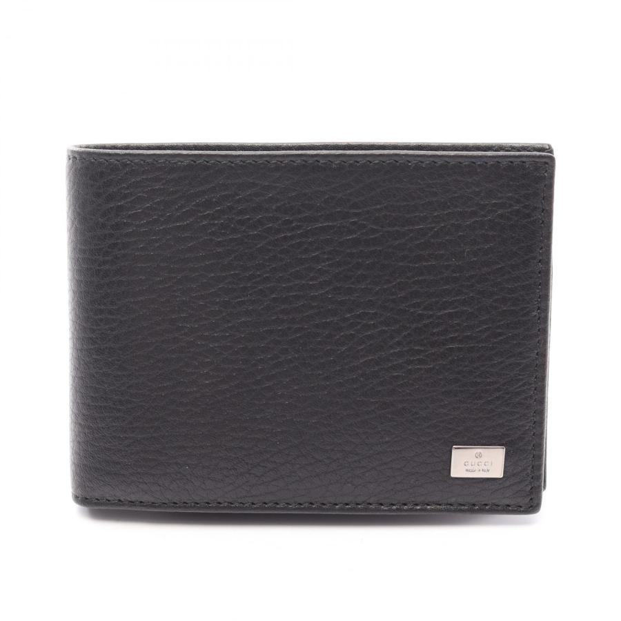 GUCCI 財布　中古 GUCCI（グッチ） ブランドオフ レザー 二つ折り財布 カーフレザー 中古