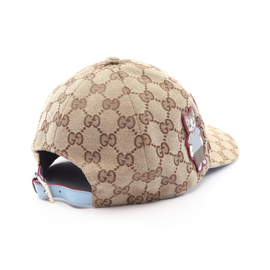 【新品未使用】GUCCI GGキャンバス キャットパッチ キャップ　ヒグチユウコ GUCCI（グッチ） × ヒグチユウコ GGキャンバス ブランドオフ レザー
