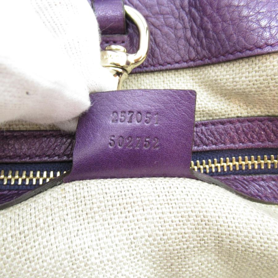 GUCCI グッチ トートバッグ ラージートートバッグ パープル系 レザー 