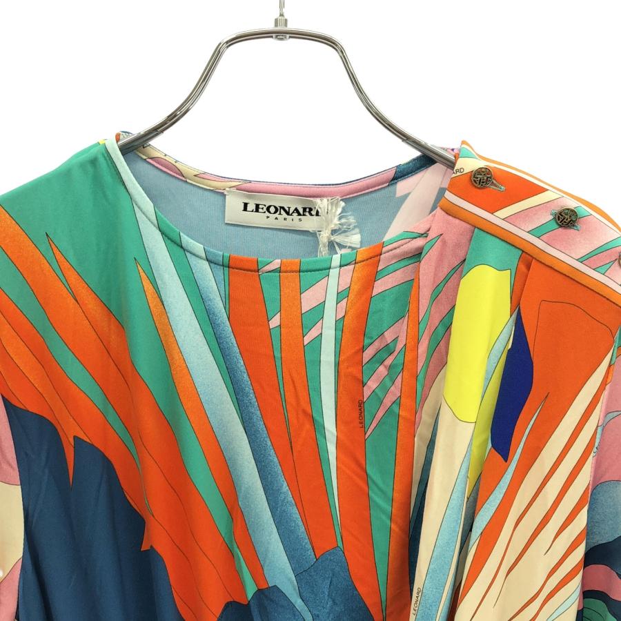 N*O様 LEONARD レオナール ワンピース 中古・古着通販】LEONARD (レオナール) ワンピース ネイビー サイズ:S