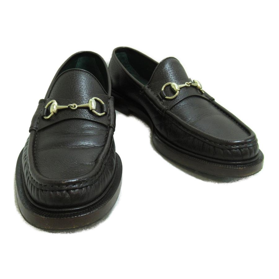 グッチ ホースビット ローファー ブランドオフ GUCCI レザー 