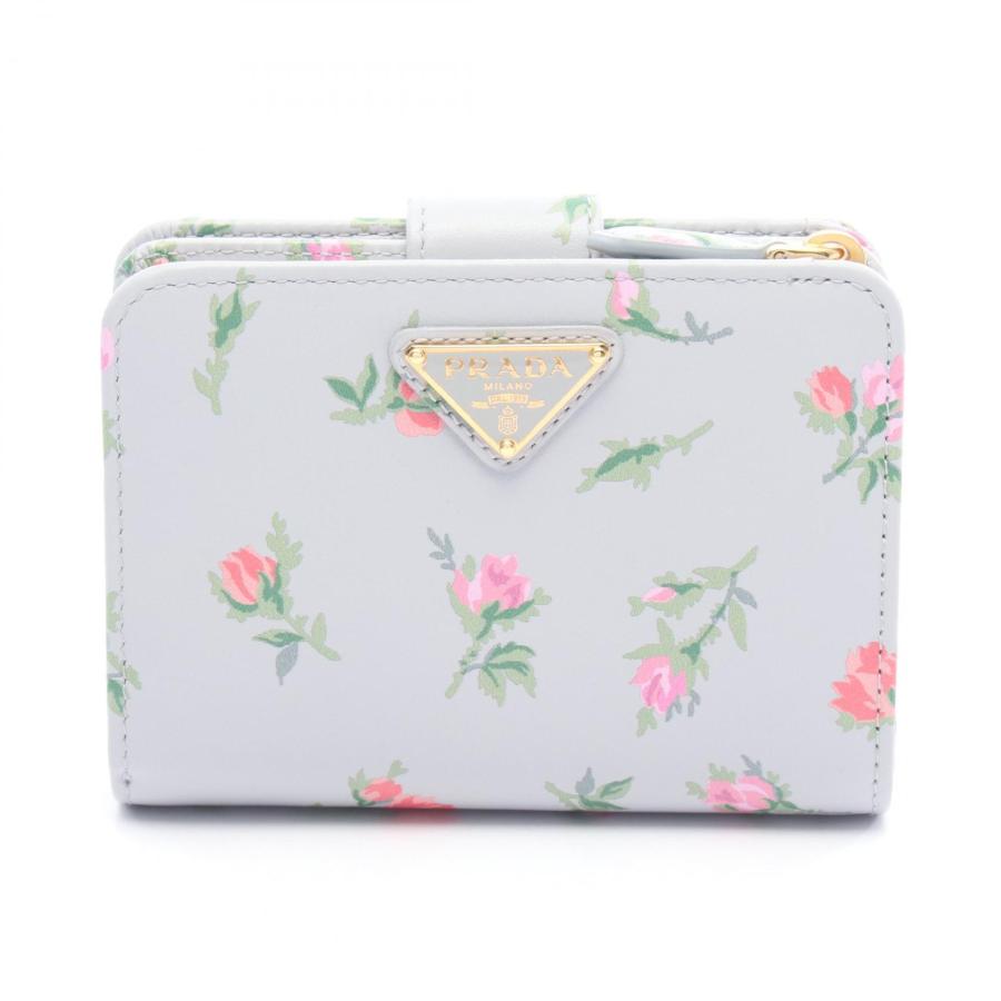 PRADA プラダ VITELLO ROSE ブランドオフ レザー 二つ折り財布 中古  