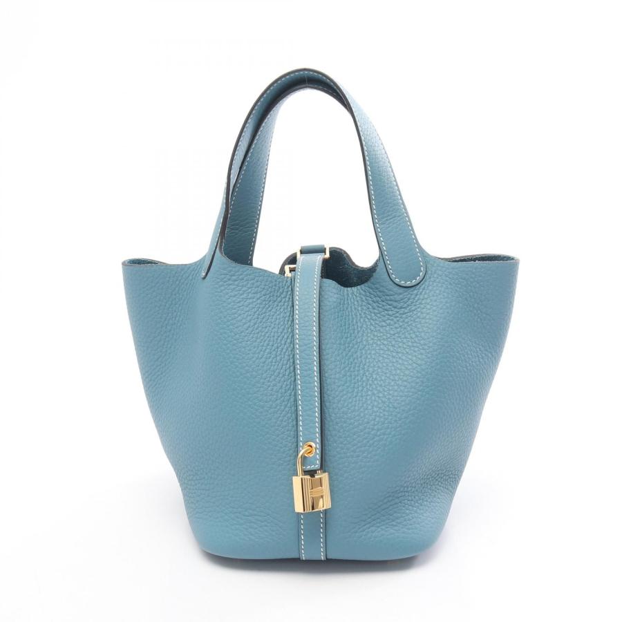【極美品】HERMES ピコタンPM ブルージーン　トリヨン　ハンドバッグ HERMES（エルメス） ピコタンロックPM ニューブルージーン ブランド