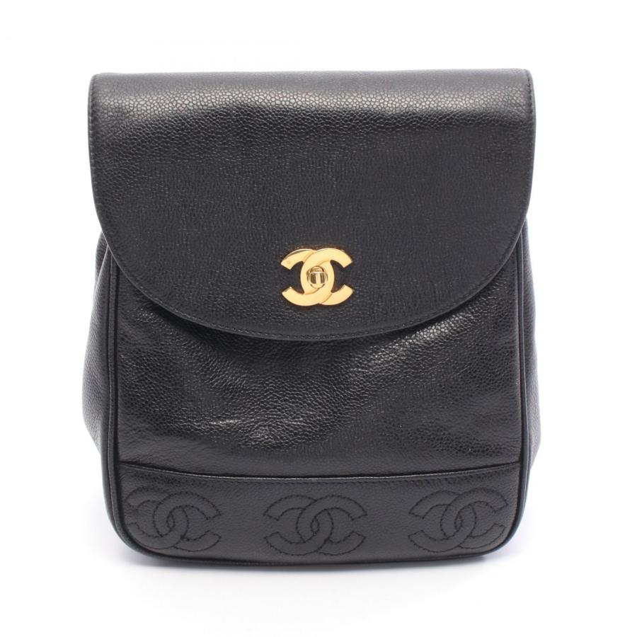 CHANEL（シャネル） トリプルココマーク ブランドオフ レザー リュック